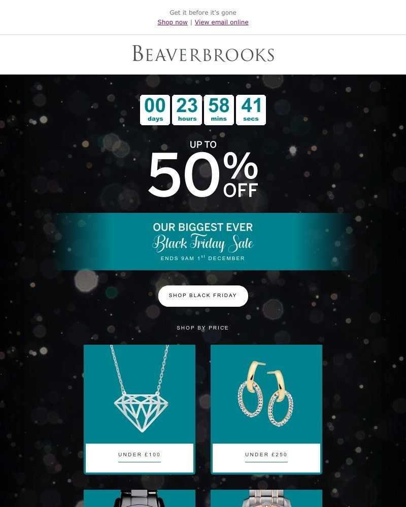 Screenshot of email with subject /media/emails/hurry-our-biggest-ever-black-friday-sale-ends-tomorrow-a40567-cropped-ff8f9ecc.jpg