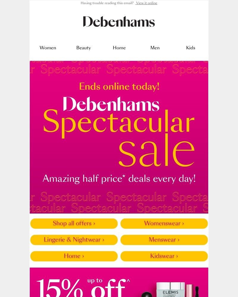 Screenshot of email with subject /media/emails/hurry-spectacular-sale-ends-today-93ebba-cropped-d6c42e76.jpg