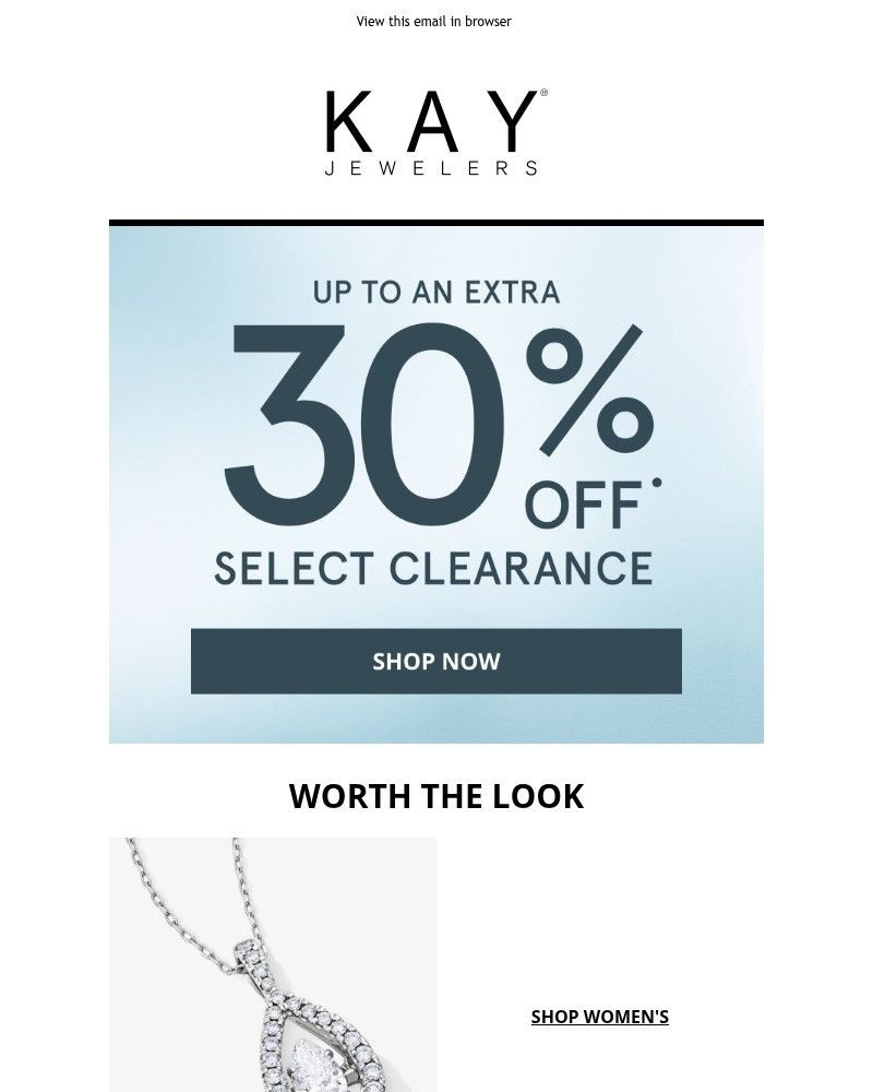 Screenshot of email sent to a Kay Newsletter subscriber