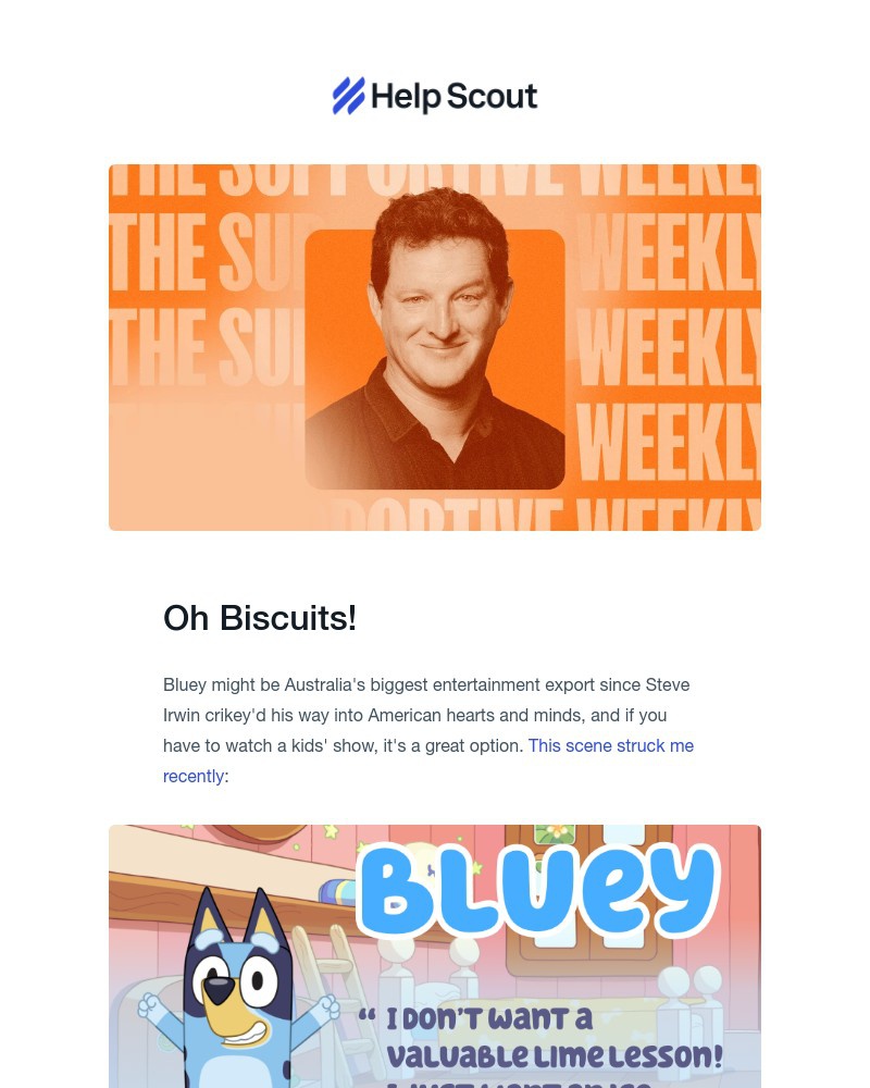 Screenshot of email sent to a Help Scout Trial user