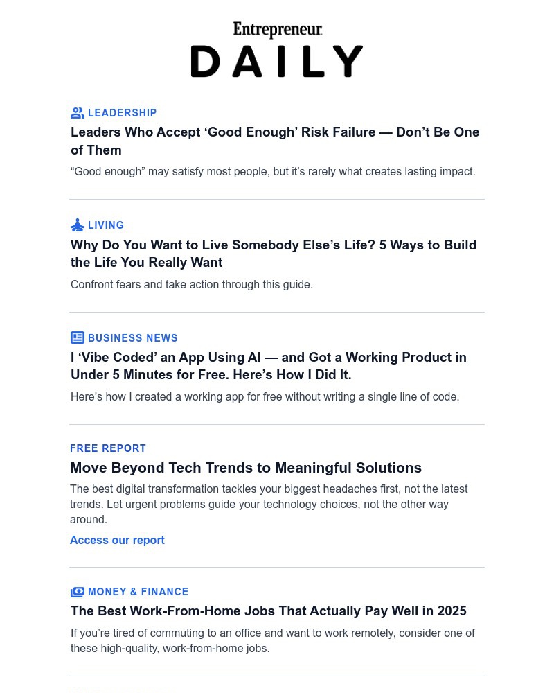 Screenshot of email with subject /media/emails/i-vibe-coded-an-app-for-free-in-5-mins-heres-how-23182b-cropped-8d8060e3.jpg