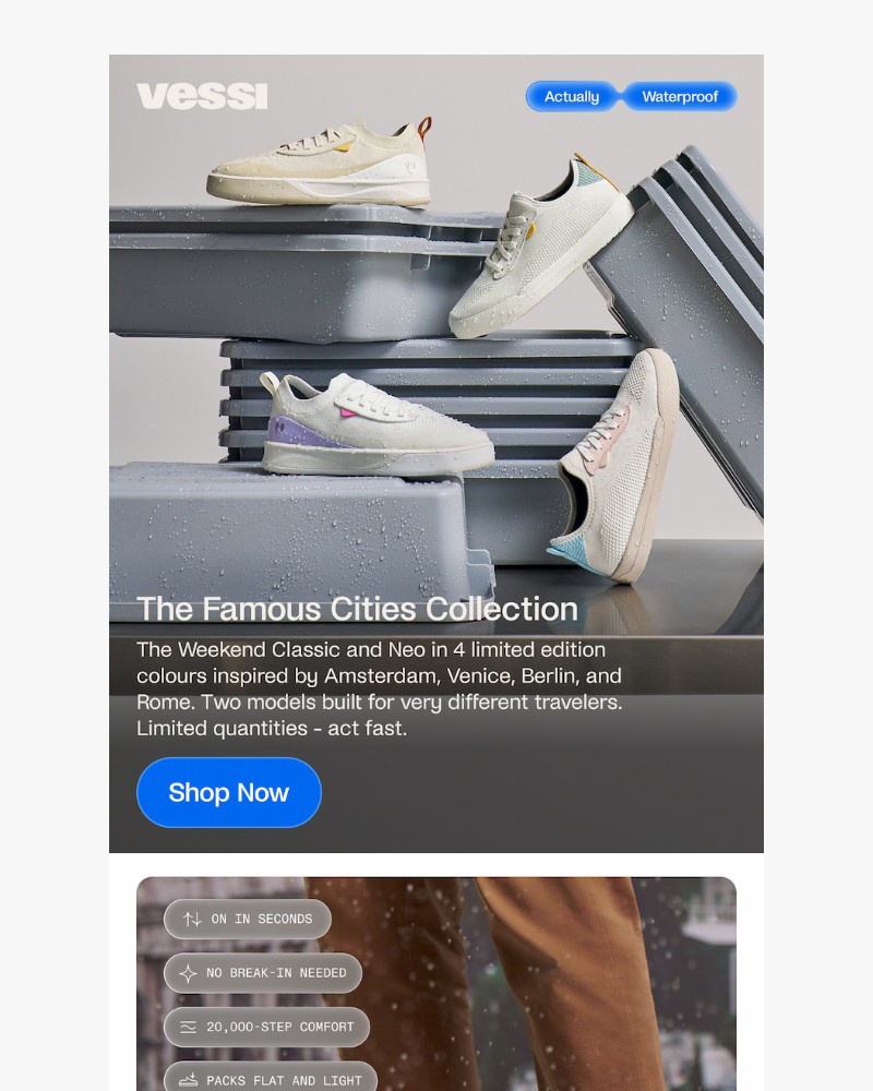 Screenshot of email sent to a Vessi Seller