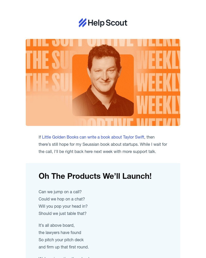 Screenshot of email sent to a Help Scout Trial user