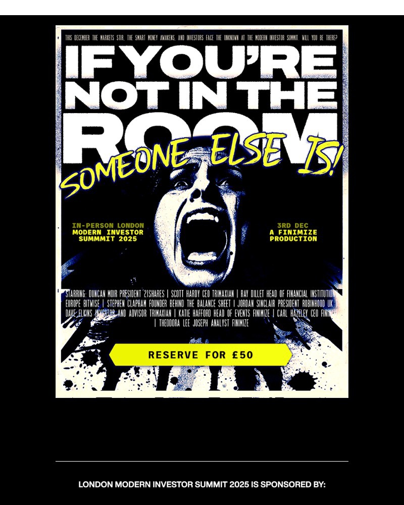 Screenshot of email sent to a Finimize Registered user