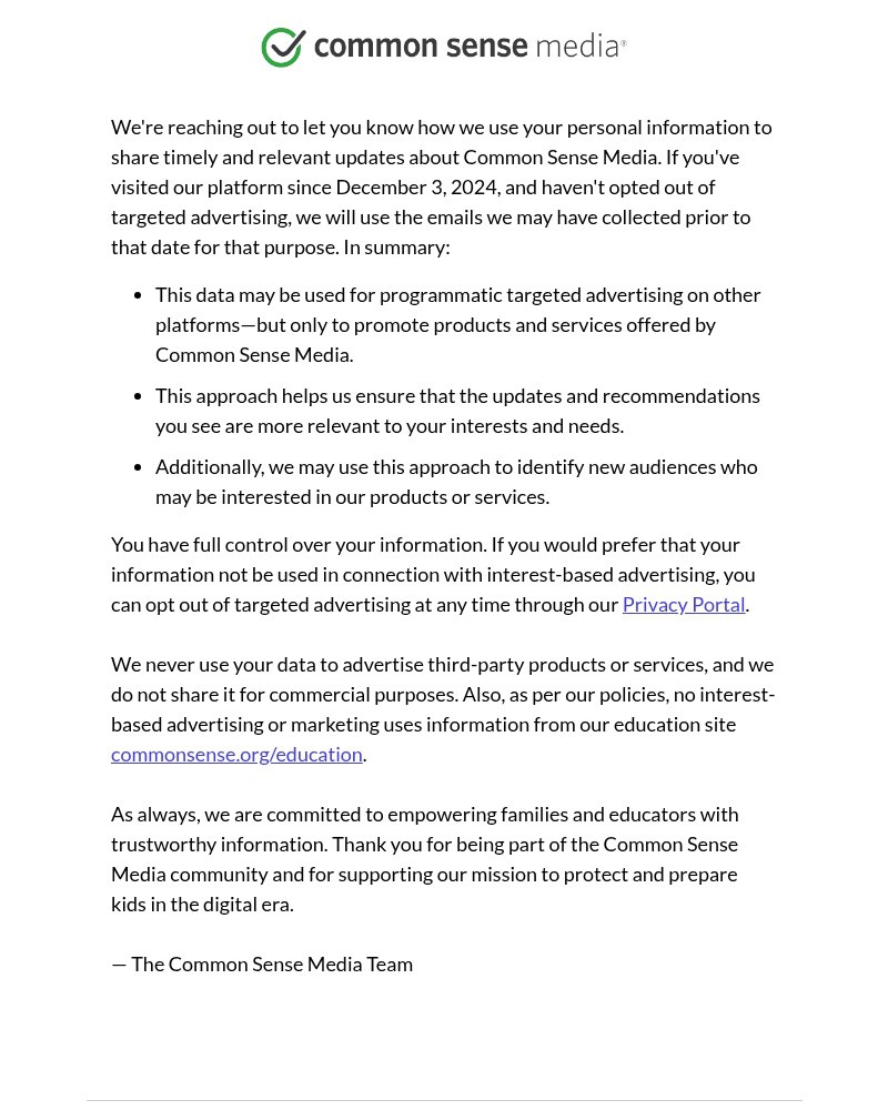 Screenshot of email with subject /media/emails/important-update-your-privacy-choices-at-common-sense-media-5806d1-cropped-51780331.jpg