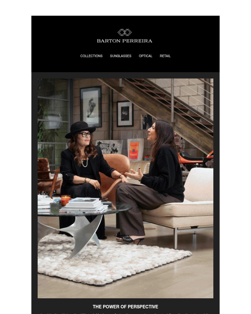 Screenshot of email sent to a Barton Perreira Newsletter subscriber