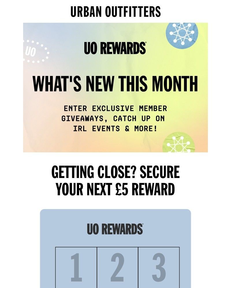 Screenshot of email sent to a Urban Outfitters Newsletter subscriber
