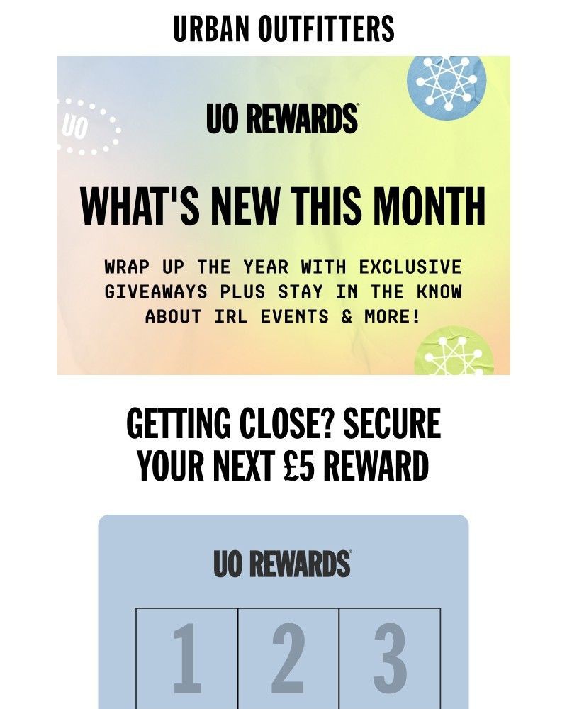 Screenshot of email sent to a Urban Outfitters Newsletter subscriber