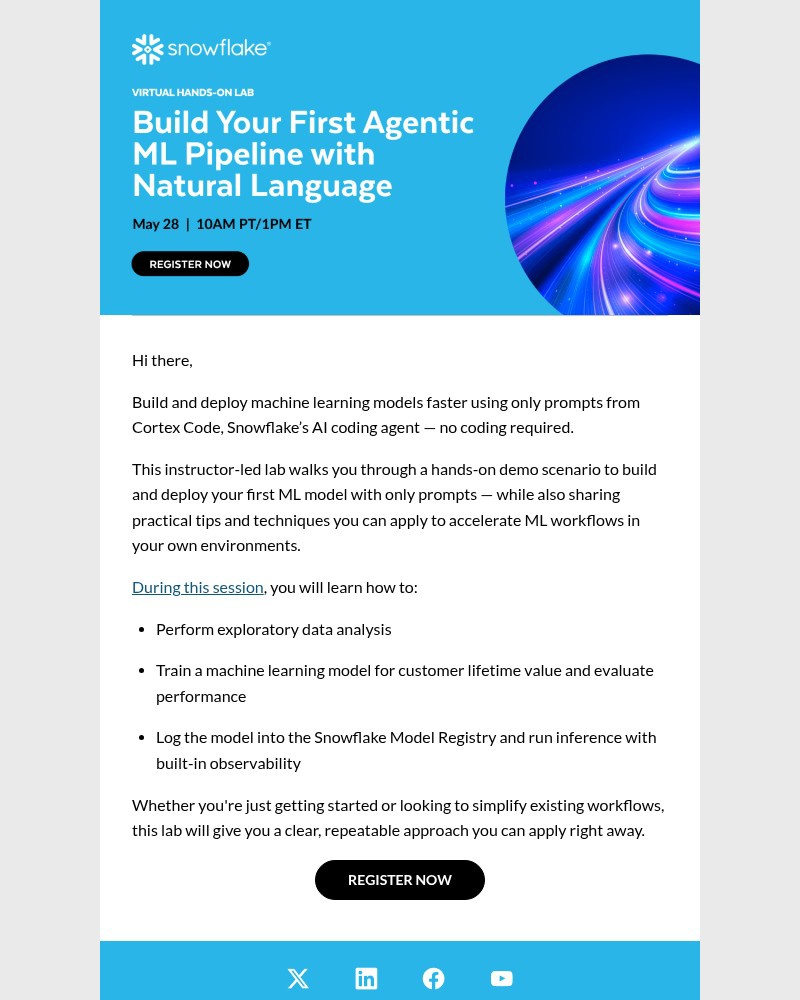 Screenshot of email with subject /media/emails/instructor-led-lab-build-your-first-agentic-ml-pipeline-with-natural-language-a15_rkA4h26.jpg