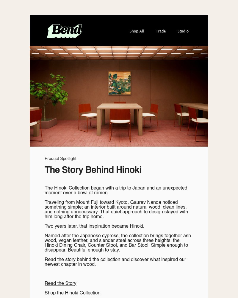 Screenshot of email sent to a Bend Cart abandoner