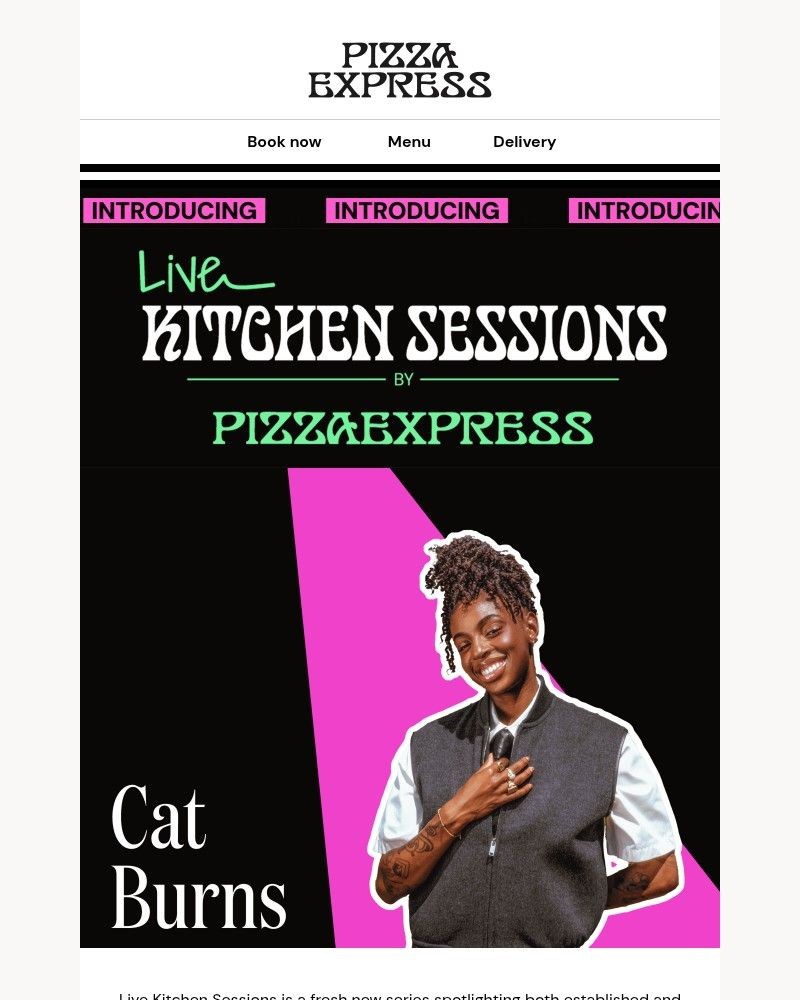 Screenshot of email sent to a Pizza Express Registered user