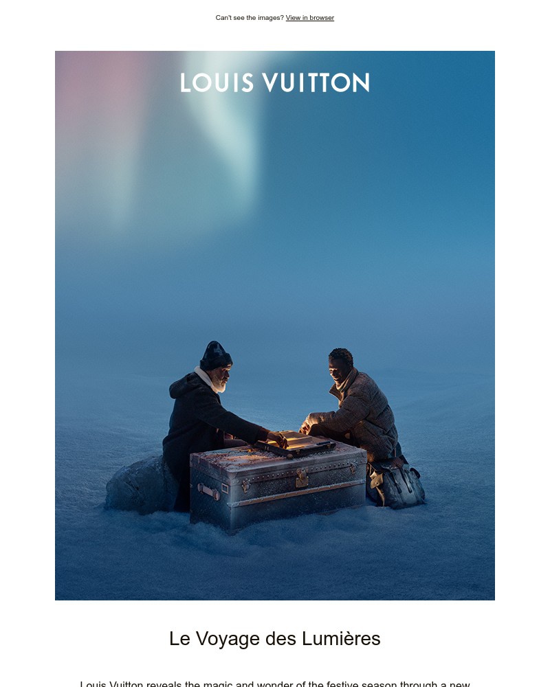 Screenshot of email with subject /media/emails/introducing-louis-vuitton-holiday-2025-c0c4d3-cropped-513e8533.jpg