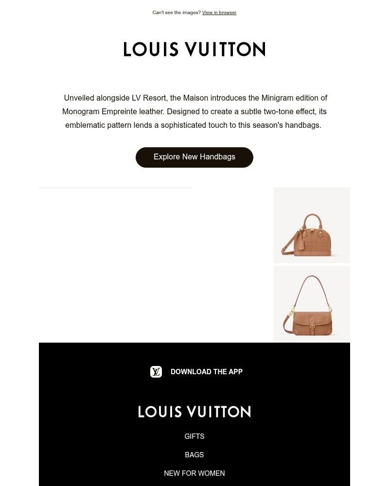 Screenshot of email with subject /media/emails/introducing-minigram-handbags-6d4168-cropped-9d88e7a0.jpg