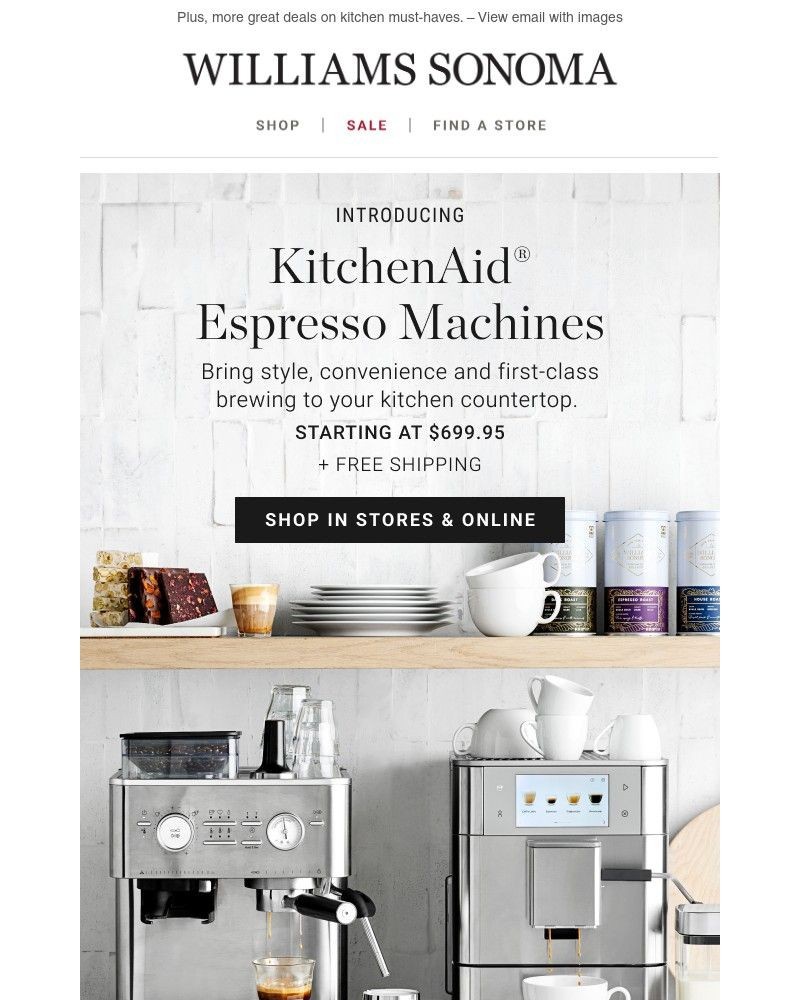 Screenshot of email with subject /media/emails/introducing-new-kitchenaid-espresso-machines-electrics-ship-free-f18eb3-cropped-c1607246.jpg