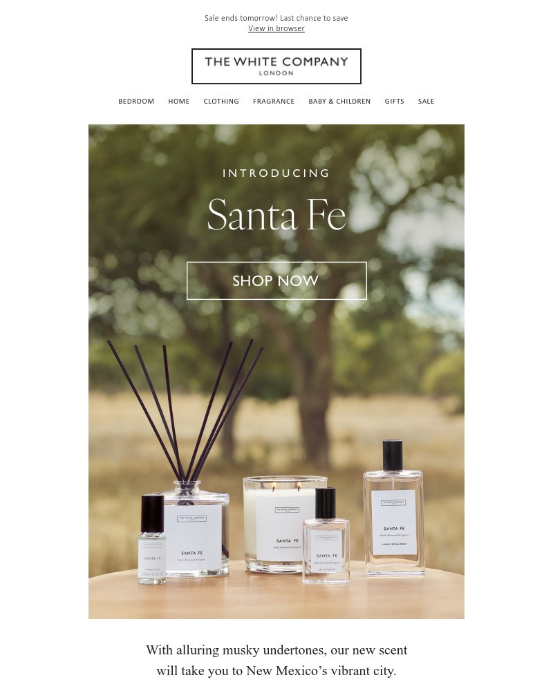 Screenshot of email with subject /media/emails/introducing-santa-fe-our-new-scent-d47ede-cropped-6285f34a.jpg