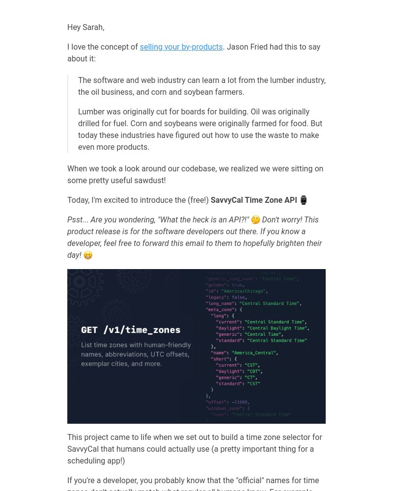 Screenshot of email with subject /media/emails/introducing-savvycal-time-zone-api-free-680747-cropped-795993c0.jpg
