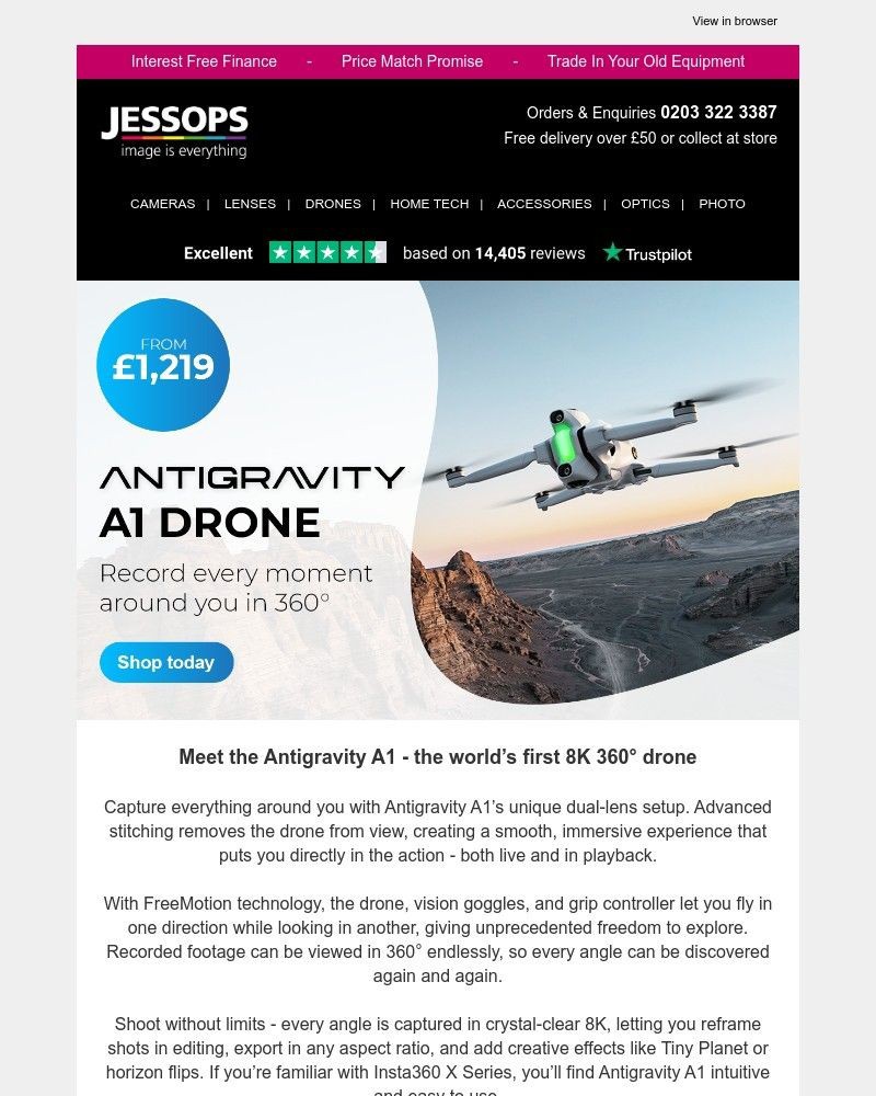 Screenshot of email with subject /media/emails/introducing-the-antigravity-a1-the-worlds-first-8k-360-drone-86c576-cropped-1b40978f.jpg