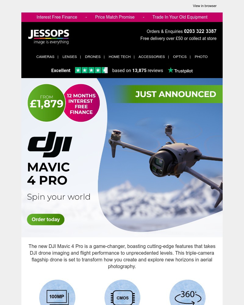 Screenshot of email with subject /media/emails/introducing-the-dji-mavic-4-pro-your-ultimate-drone-adventure-awaits-59d2ce-cropp_xRjnKLt.jpg