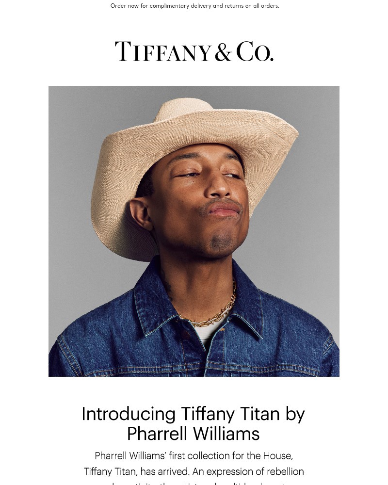 Screenshot of email with subject /media/emails/introducing-tiffany-titan-by-pharrell-williams-95b245-cropped-75b2a445.jpg