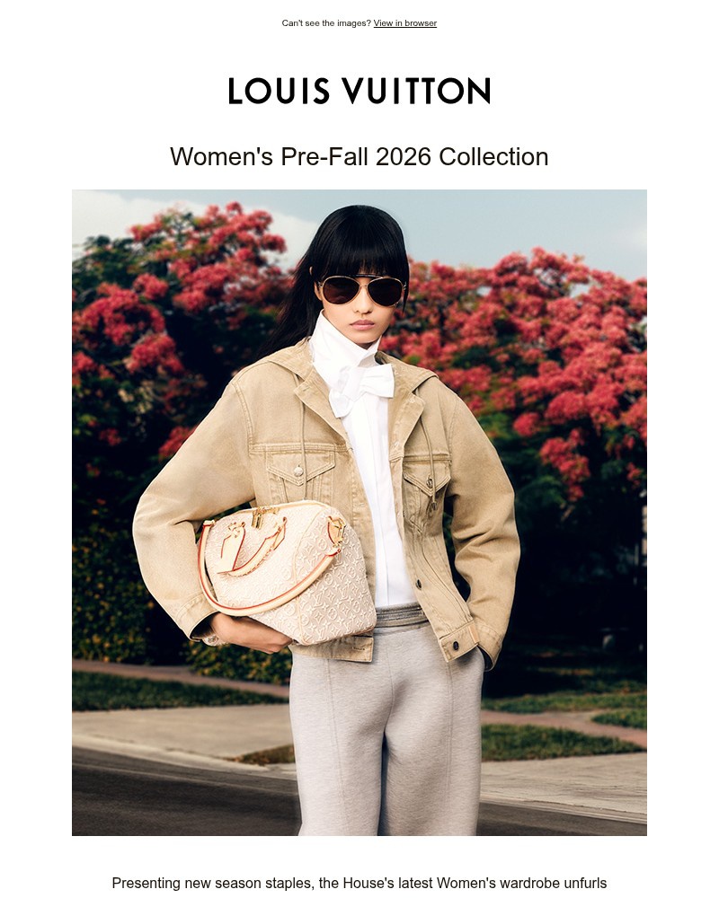 Screenshot of email with subject /media/emails/introducing-womens-pre-fall-2026-980fc3-cropped-fc231e57.jpg