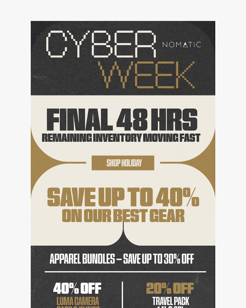 Screenshot of email with subject /media/emails/inventory-moving-fast-less-than-48-hours-for-cyber-week-savings-fdb709-cropped-9fd9bcc4.jpg