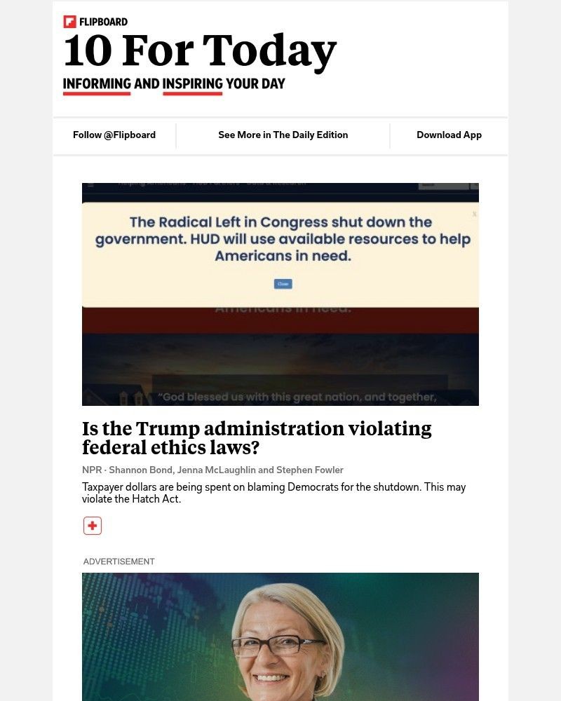 Screenshot of email with subject /media/emails/is-the-trump-administration-violating-federal-ethics-laws-03fe6e-cropped-a2be2407.jpg