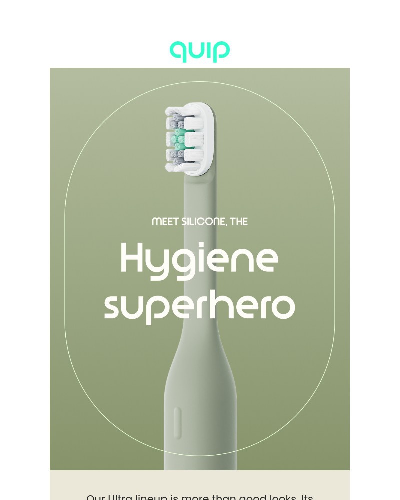 Screenshot of email sent to a Quip Newsletter subscriber