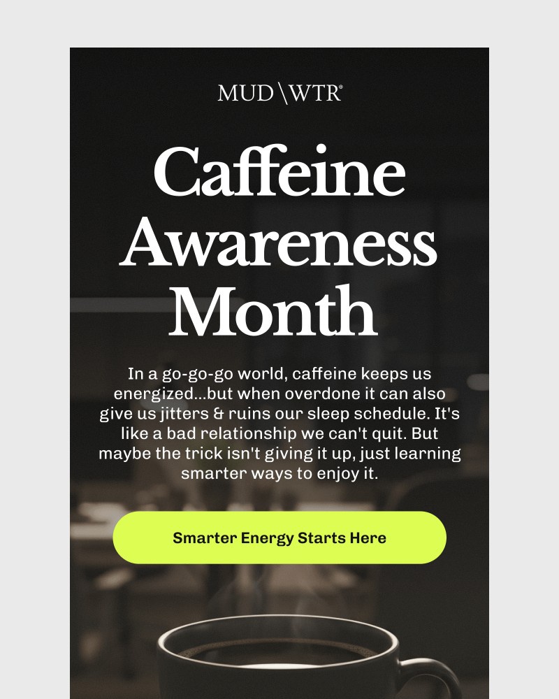 Screenshot of email sent to a MUD/WTR Newsletter subscriber