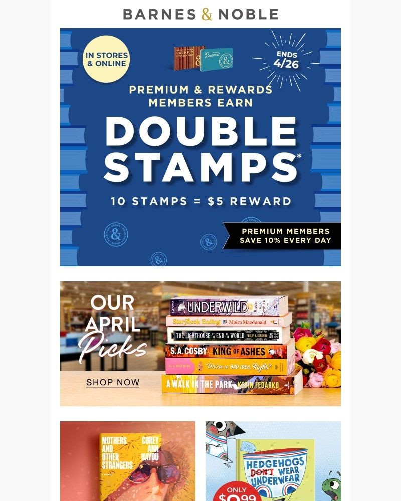 Screenshot of email sent to a Barnes and Noble Newsletter subscriber