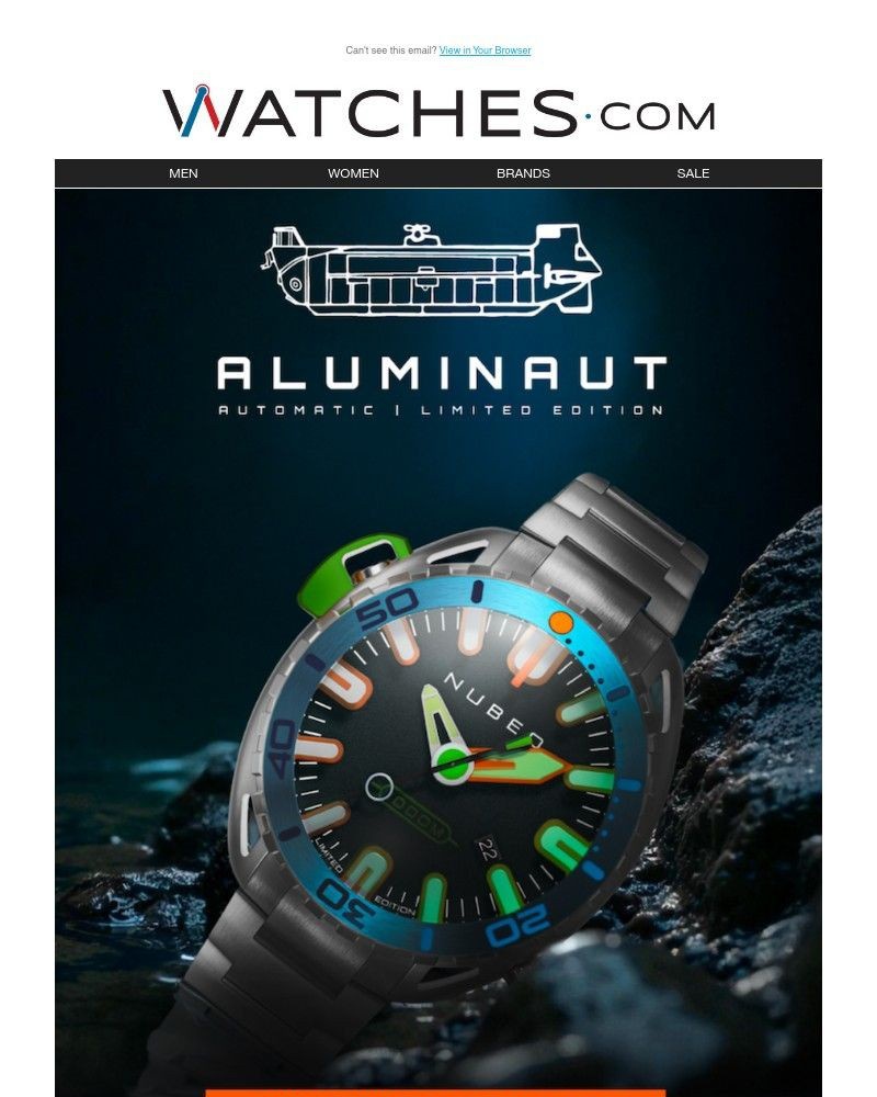 Screenshot of email with subject /media/emails/its-back-the-nubeo-aluminaut-automatic-f93463-cropped-73cef8b3.jpg