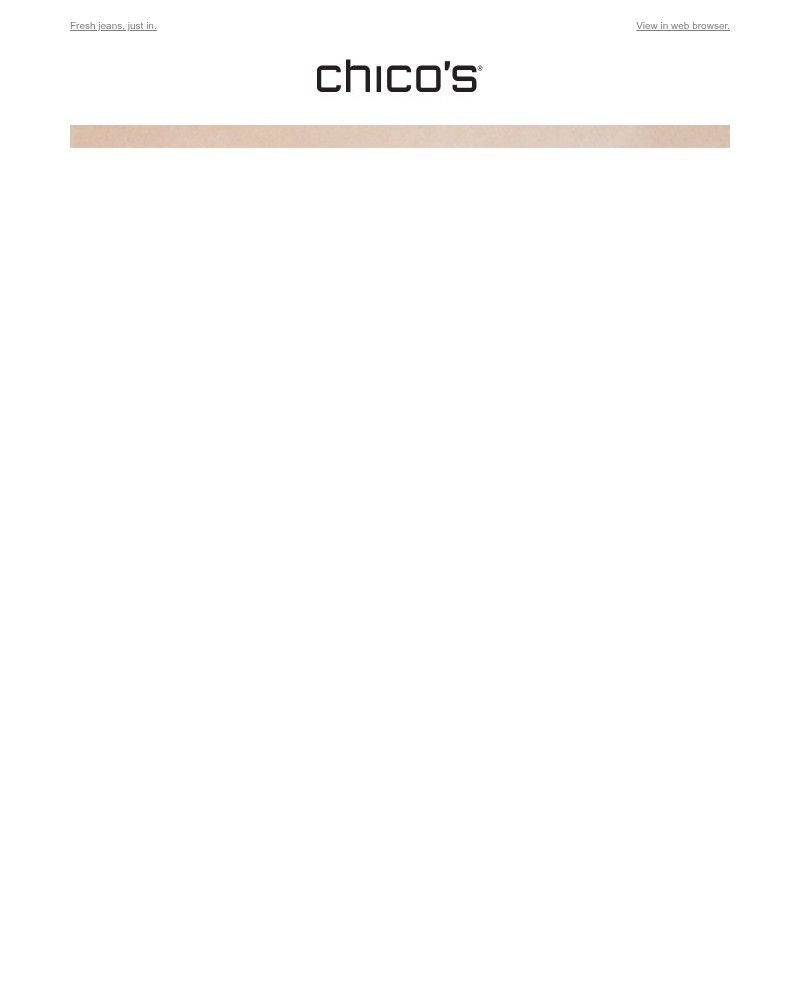 Screenshot of email sent to a Chico’s Newsletter subscriber