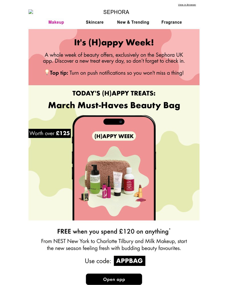 Screenshot of email with subject /media/emails/its-happy-week-free-beauty-bag-worth-125-ec8c75-cropped-076225bd.jpg