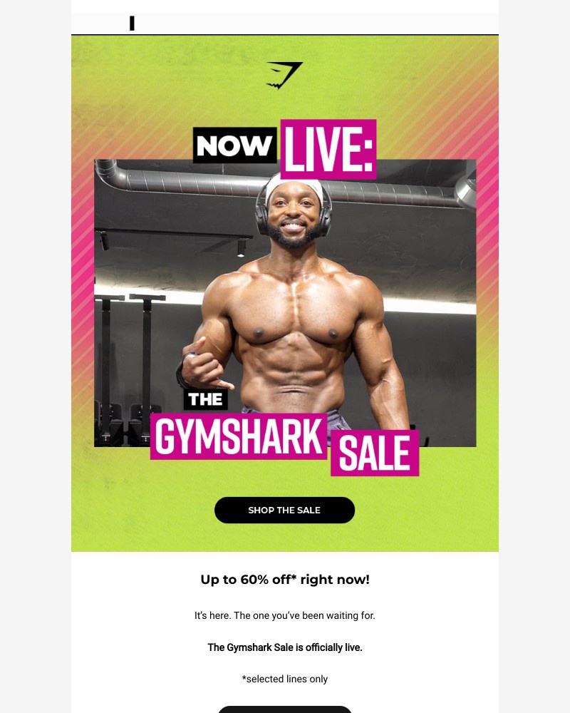 Screenshot of email with subject /media/emails/its-live-the-gymshark-sale-f5d16d-cropped-c687e410.jpg