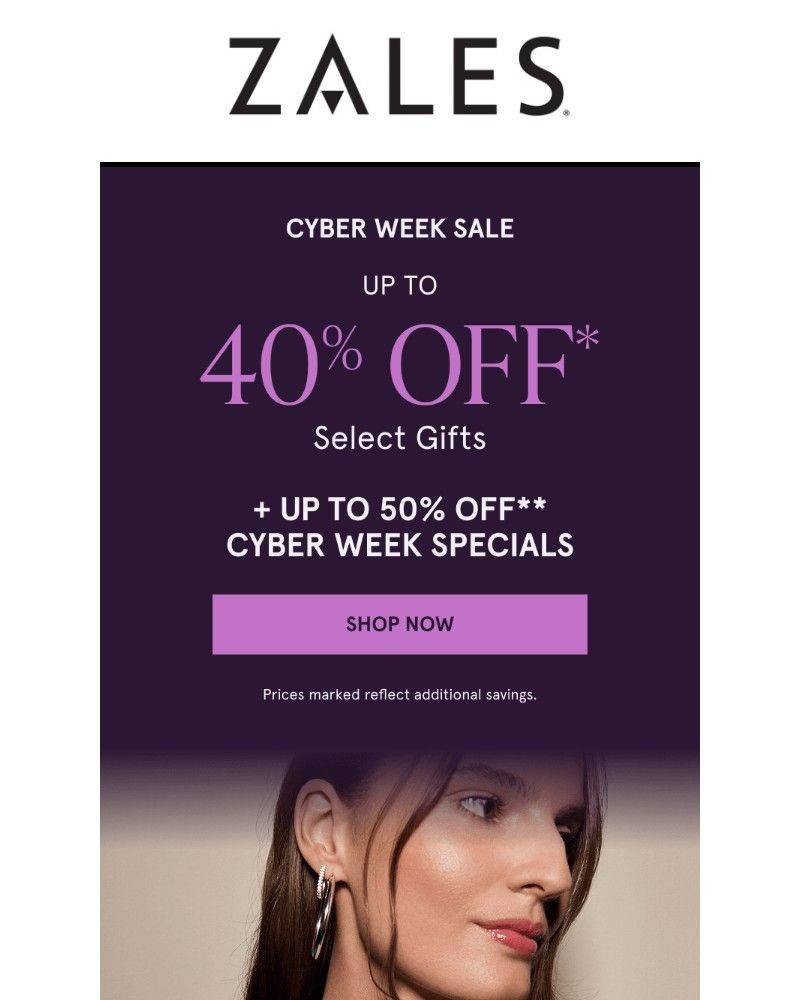 Screenshot of email with subject /media/emails/its-on-cyber-week-sale-up-to-40-off-select-gifts-19d8cc-cropped-81d6ee7f.jpg