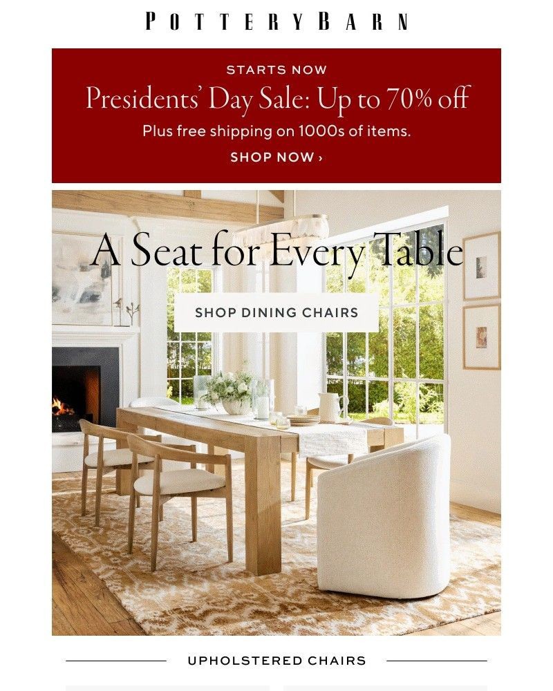 Screenshot of email sent to a Pottery Barn Cart abandoner