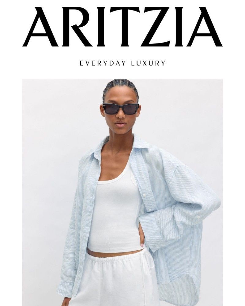 Screenshot of email sent to a Aritzia Newsletter subscriber