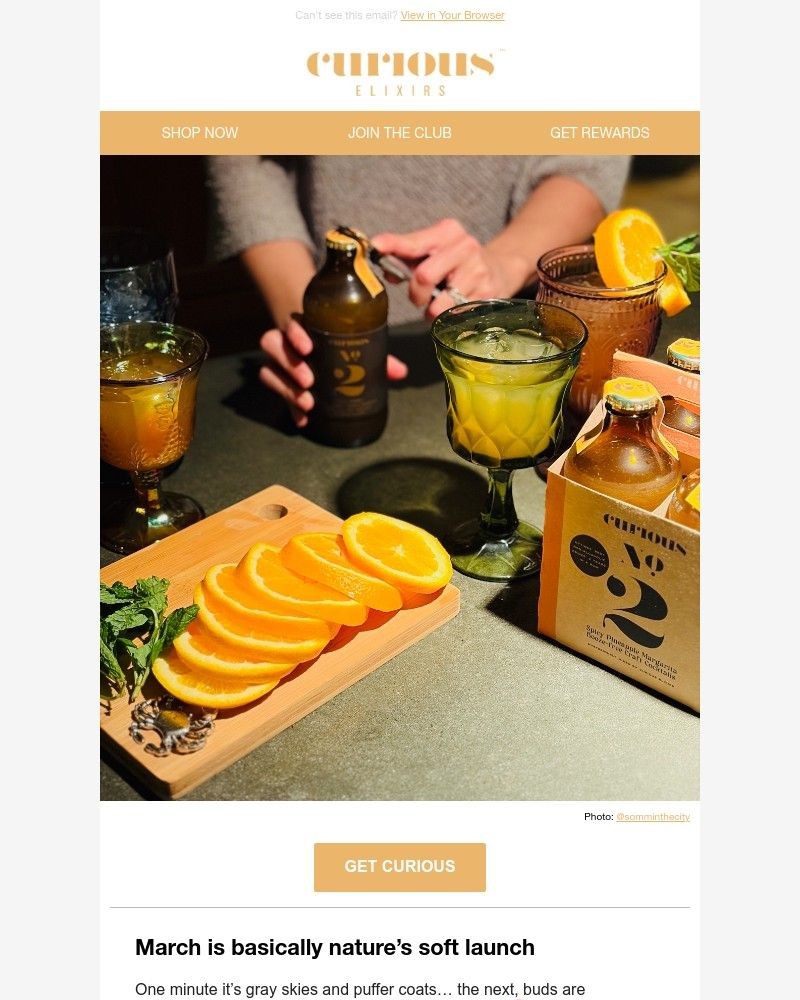 Screenshot of email sent to a Curious Elixirs Newsletter subscriber