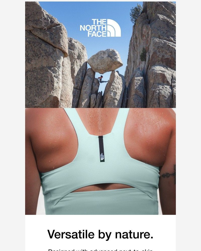 Screenshot of email sent to a The North Face Newsletter subscriber