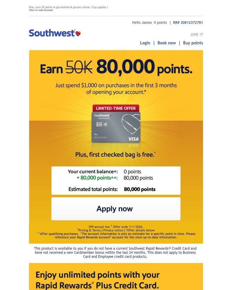 Screenshot of email with subject /media/emails/james-earn-80000-bonus-points-first-checked-bag-free-68b9ad-cropped-4eb2fb1b.jpg