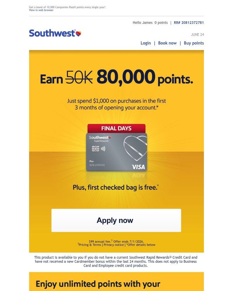 Screenshot of email with subject /media/emails/james-final-days-earn-80000-points-44f102-cropped-e7d62f9e.jpg