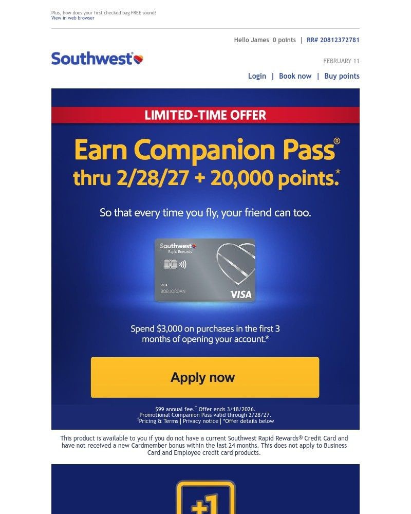 Screenshot of email with subject /media/emails/james-youre-invited-to-earn-companion-pass-thru-22827-and-20000-points-a453a4-cro_qCENqxo.jpg