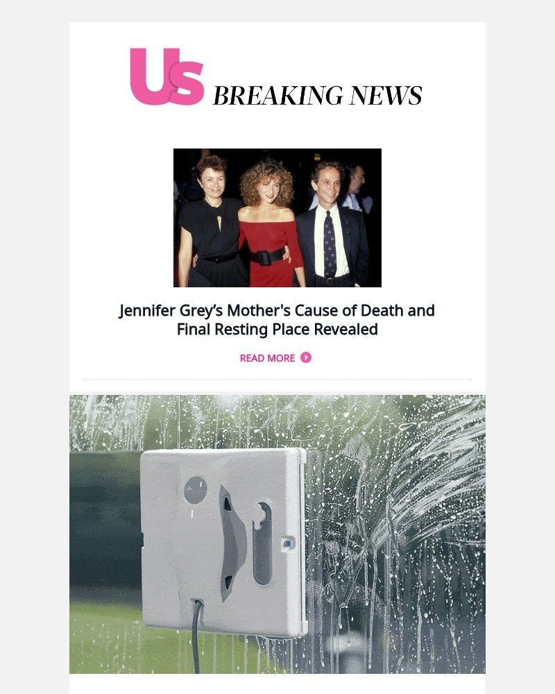 Screenshot of email sent to a Us Weekly Newsletter subscriber