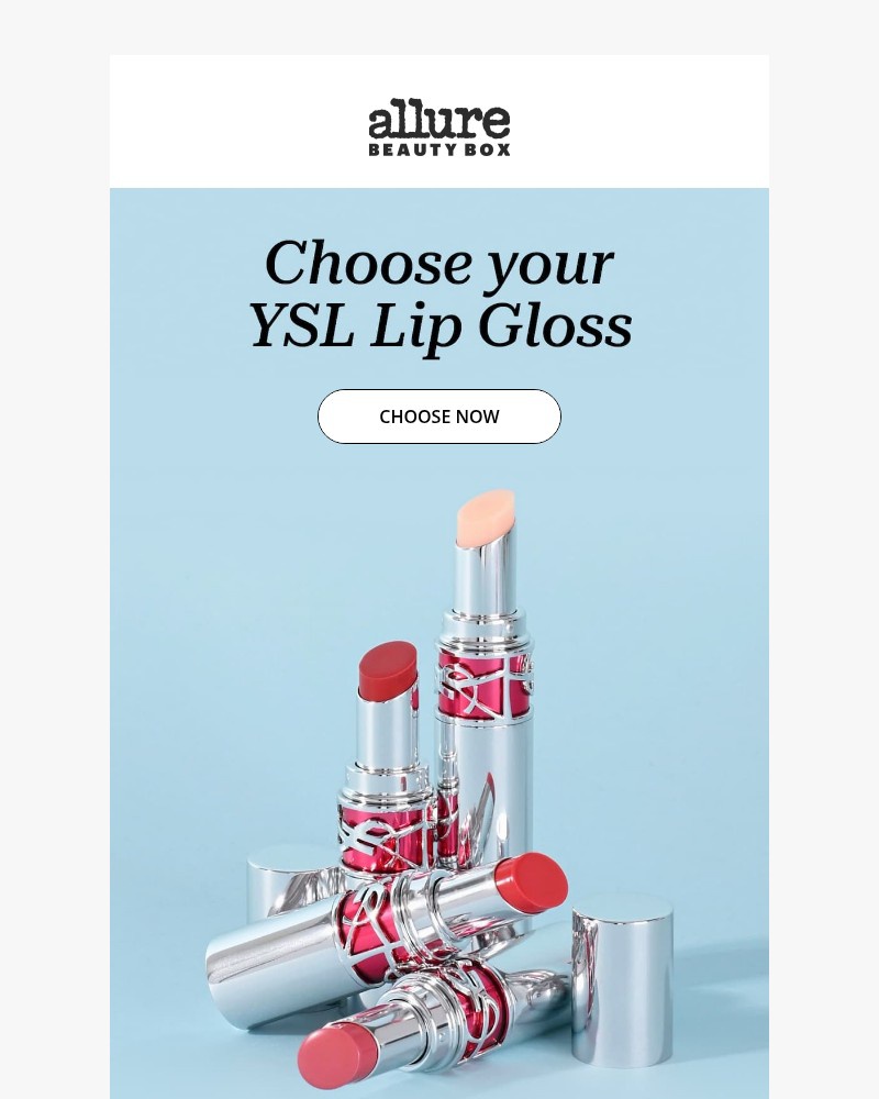 Screenshot of email sent to a Glamour Newsletter subscriber