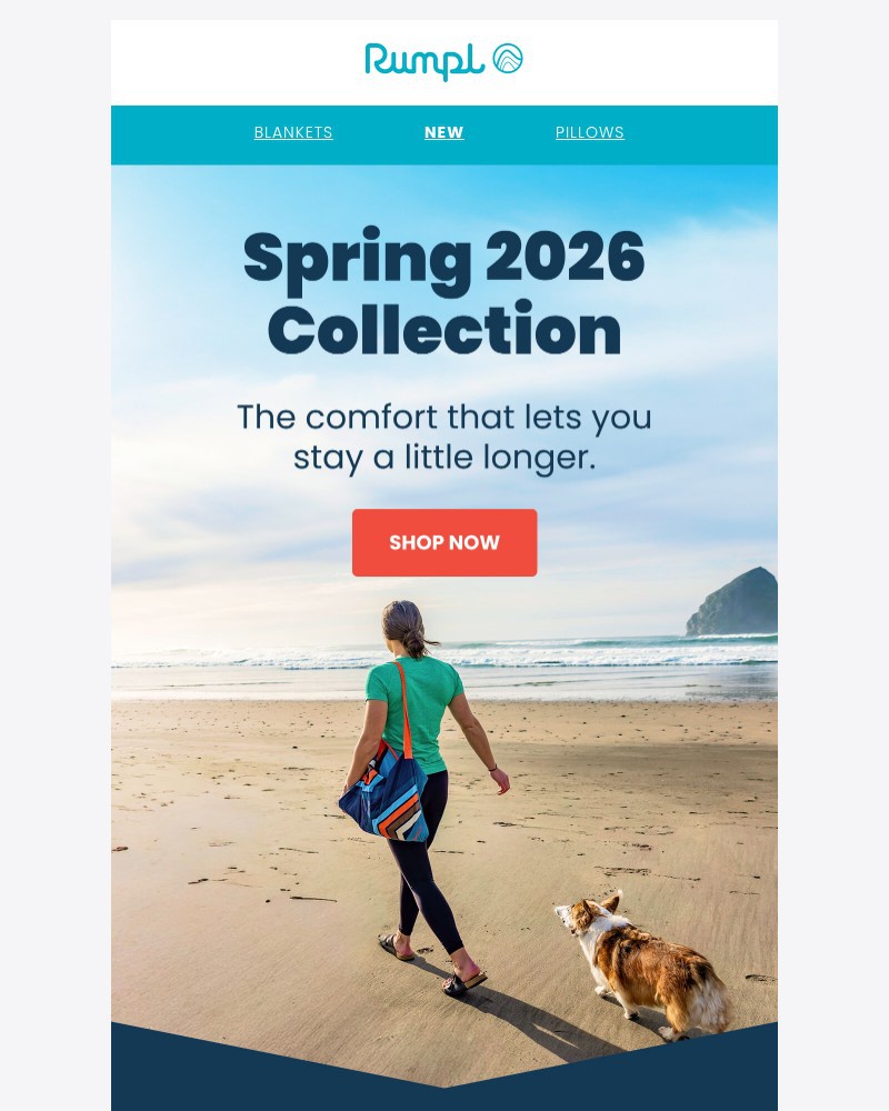 Screenshot of email sent to a Rumpl Newsletter subscriber