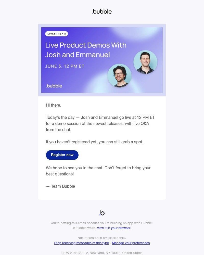 Screenshot of email with subject /media/emails/join-us-josh-and-emmanuel-are-live-today-at-12-pm-et-06cebc-cropped-d2b5b60e.jpg