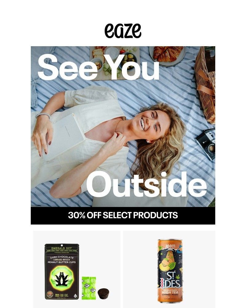 Screenshot of email sent to a Eaze Registered user