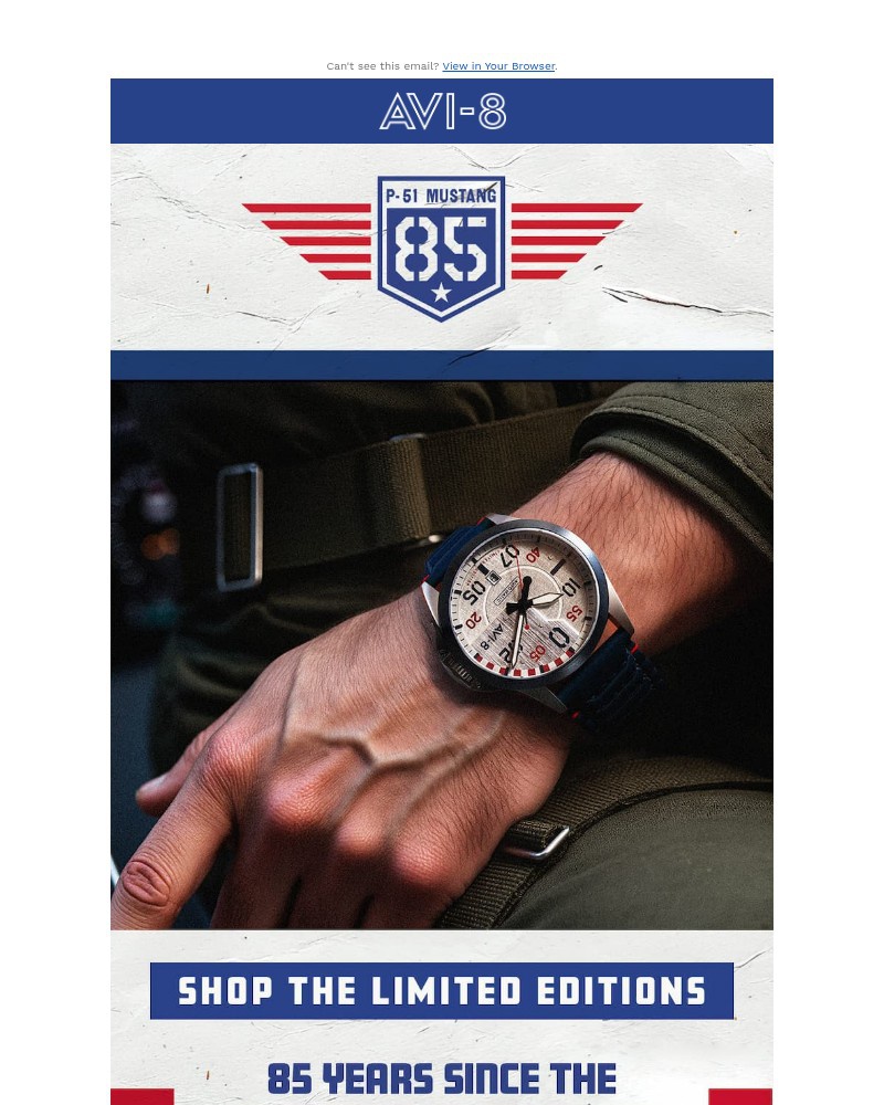 Screenshot of email with subject /media/emails/just-arrived-p-51-mustang-85th-anniversary-limited-edition-5c4de1-cropped-5dac8665.jpg