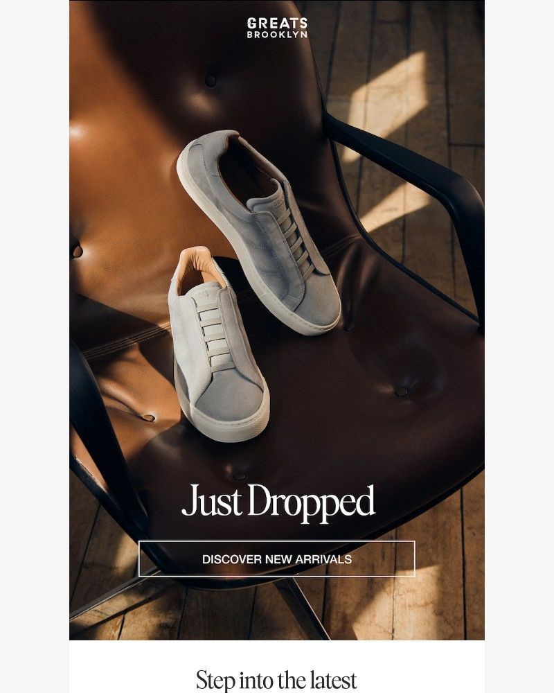 Screenshot of email sent to a Greats Newsletter subscriber