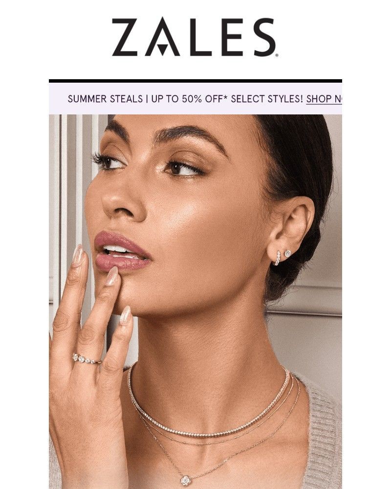 Screenshot of email sent to a Zales Newsletter subscriber