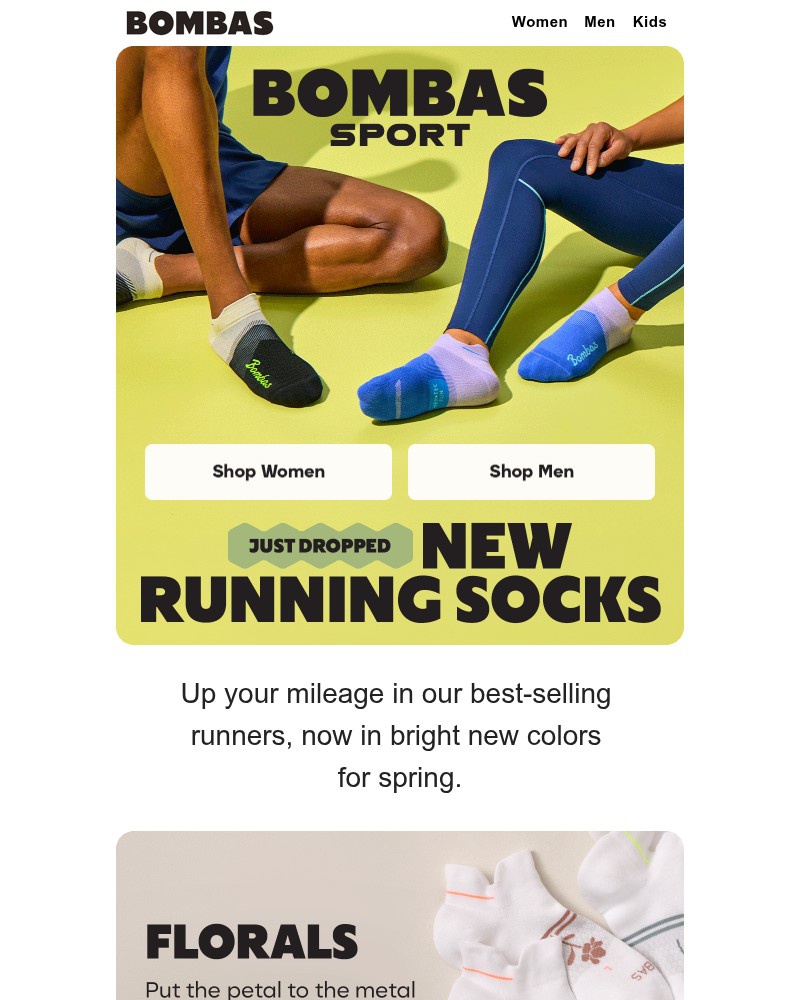 Screenshot of email with subject /media/emails/just-dropped-new-spring-running-socks-2f4d33-cropped-864e94e6.jpg